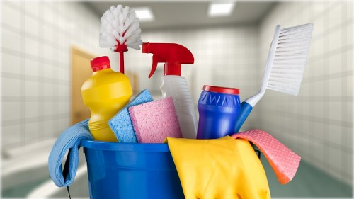 Clean apartment hallway as part of communal area cleaning
