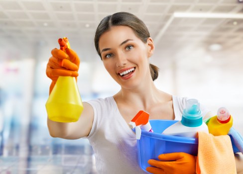 Kitchen deep cleaning with detailed surface care