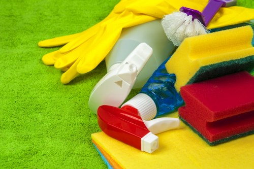 Routine oven cleaning with microfiber cloth and natural cleaner