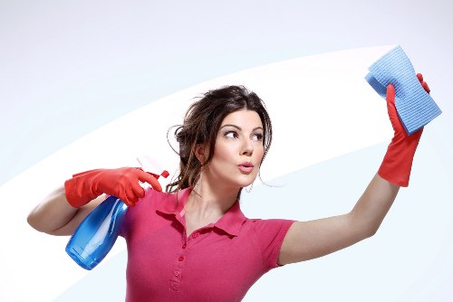 Deep cleaning a bathroom as part of a one off cleaning service