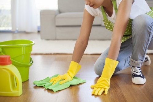 Bathroom sanitizing as part of move out cleaning
